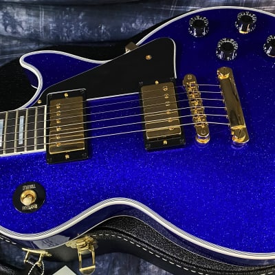 NEW ! 2024 Gibson Special Order Custom Shop Les Paul Custom Dealer Select - Dark Blue Sparkle - Authorized Dealer - 10.45 lbs - G03843 image 5