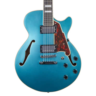 D'Angelico Premier SS w/Stoptail Single-Cutaway Semi-Hollowbody in Ocean Turquoise w/gigbag image 1