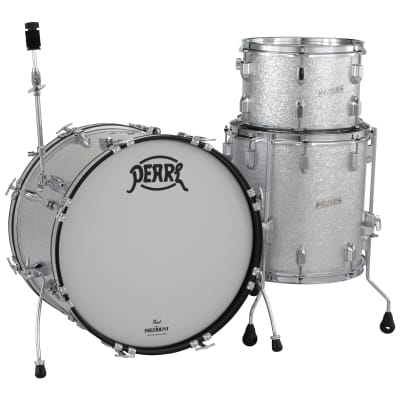 Pearl President Deluxe Silver Sparkle 3pc Kit Shell Pack +GigBags 20x14 12x8 14x14 Drums Authorized Dealer image 6