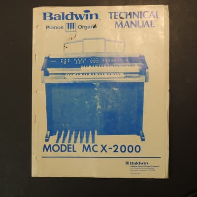 Baldwin Model MC X-2000 Technical Manual [Three Wave Music] for sale