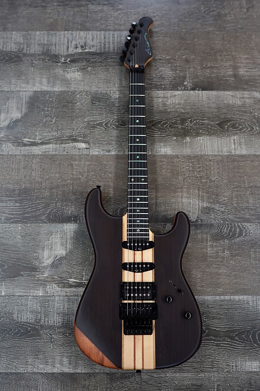 AIO Wolf S1 Floyd Rose Electric Guitar Dark Walnut Reverb