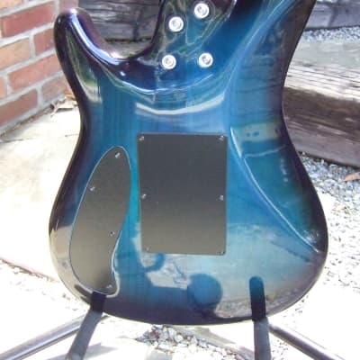 Mr. Potato Superstrat Mid 1990's See Thru Blue Hand Crafted In South Korea image 10