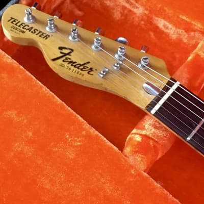 LEFTY! Vintage 1976 Fender Telecaster Custom Roasted Ash Firemist Gold Nitro Relic USA 7.2 lb! image 14