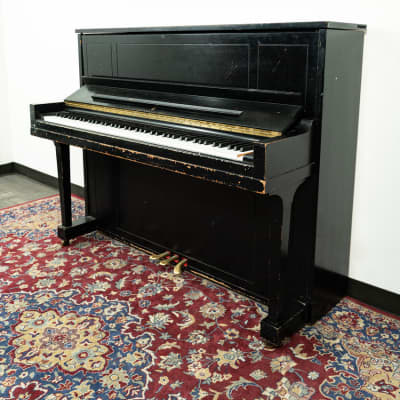 Steinway & Sons 1098 Studio Upright Piano | Satin Ebony | SN: 458173 | Used image 1