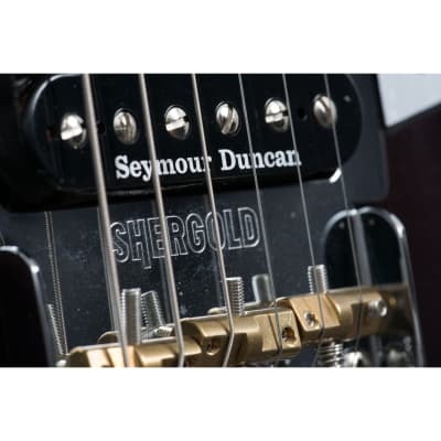 Shergold Masquerader SM02-SD Electric Guitar - Thru-Black image 4