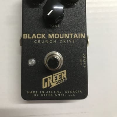 Greer Amps Black Mountain Crunch Drive Pedal w/ Original box & paperwork image 2