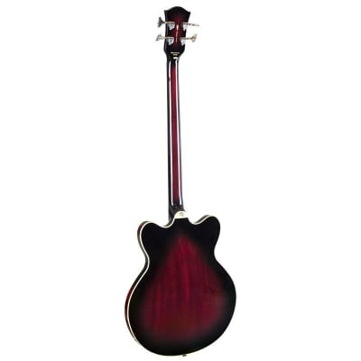 Hofner HCT-500/8-DC Verythin Bass, Dark Cherry image 2