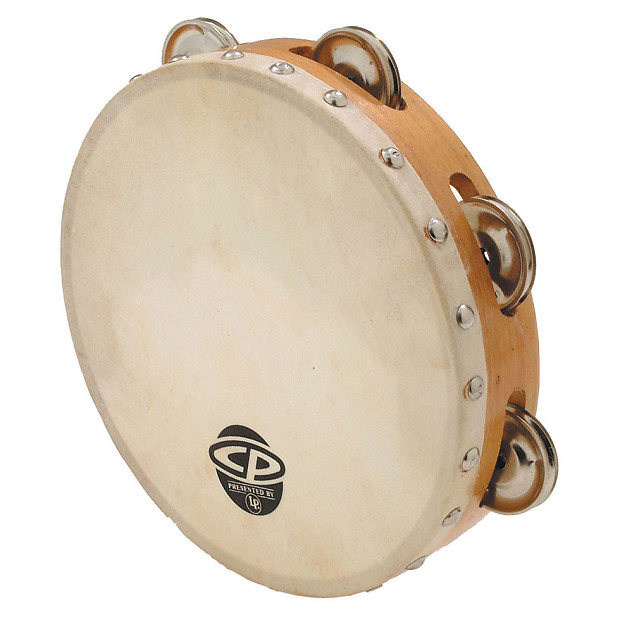 Latin Percussion CP378 CP 8" Single-Row Wood Tambourine w/ Head image 1