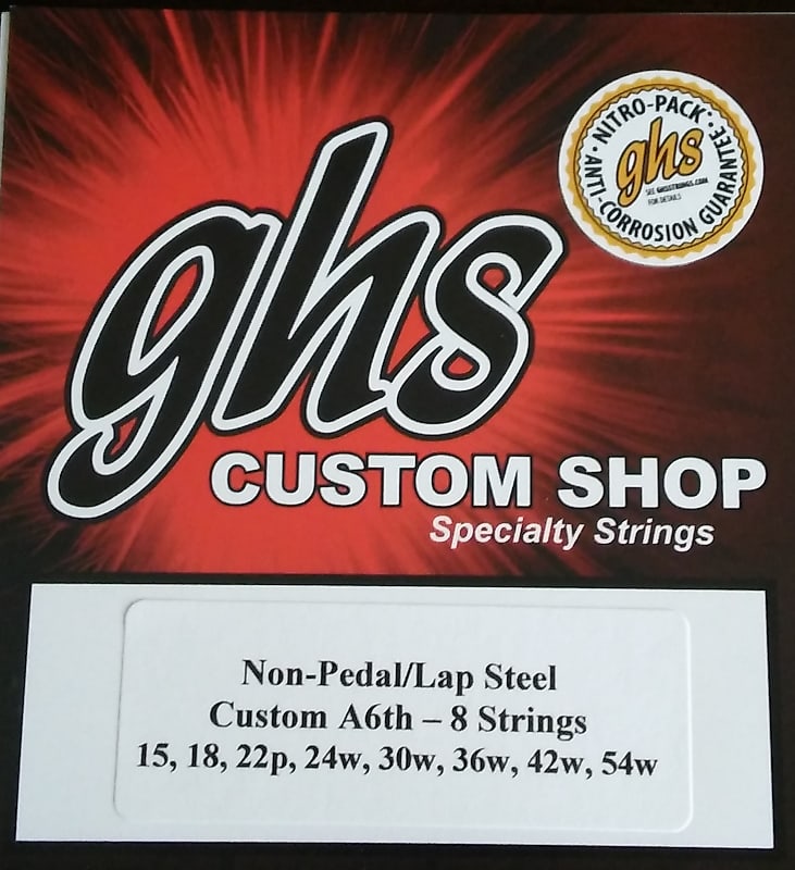 GHS Custom Lap Steel Guitar  A6th- 8  Strings - Gauges 15-54W - 2 Pack image 1
