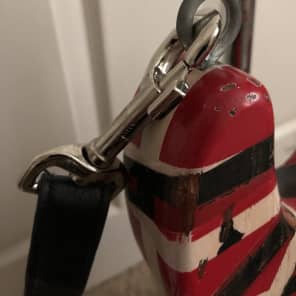 Chrome Snap Hooks And Eye Hook Set For EVH Guitar Strap Frankenstrat 5150 Kramer Reverb