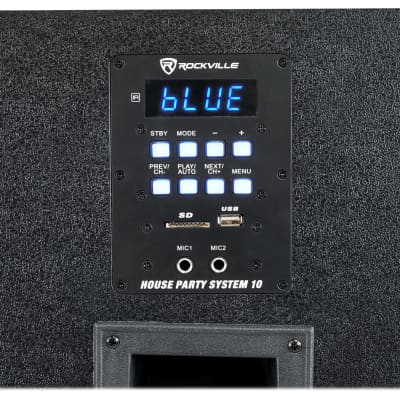 Rockville HOUSE PARTY SYSTEM 10" 1000w Bluetooth LED Booming Bass Home Speakers image 11