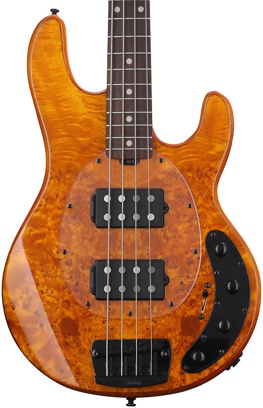 Sterling By Music Man StingRay RAY34HHPB Dent and Scratch Bass Guitar - Amber image 1