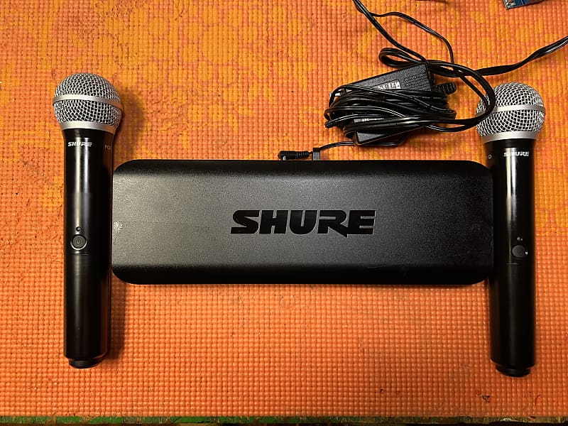 Shure BLX288 W/ TWO PG58 Wireless transmitters. Reverb