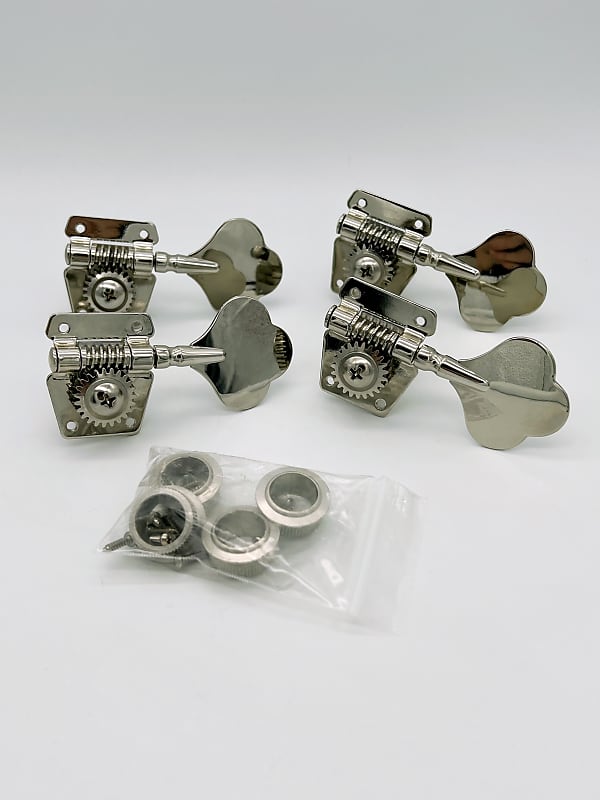 Squier Bass Guitar Tuning Pegs Tuners (set of 4) Chrome Reverb
