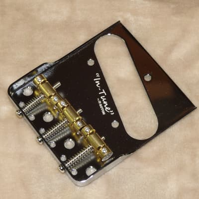 Gotoh BS-TC1S Chrome Finish Vintage Telecaster Bridge With In-Tune Brass Saddles Factory Packaging! image 3