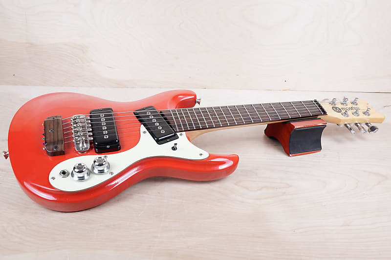 Mosrite Mini Guitar Red Made in Japan MIJ w/ Bag | Reverb