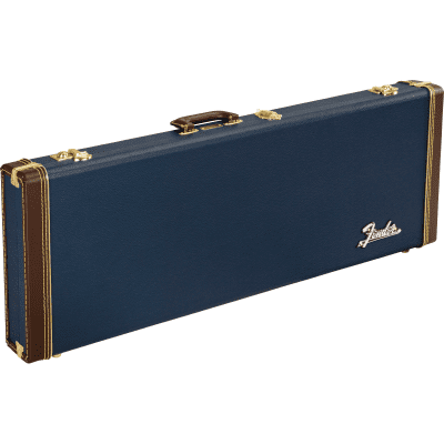 Fender Classic Series Wood Case for Strat & Tele - Navy Blue for sale