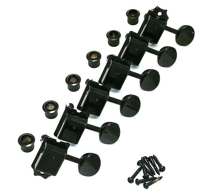 Brio Kluson Style Guitar Machine Head Tuners Set of 6 Inline