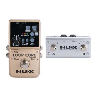 NuX Loop Core Deluxe with NMP-2 Dual Footswitch