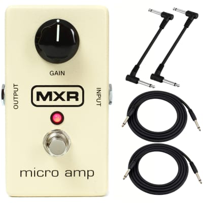 MXR M133 Micro Amp Gain/Boost Effects Pedal with Cables image 1