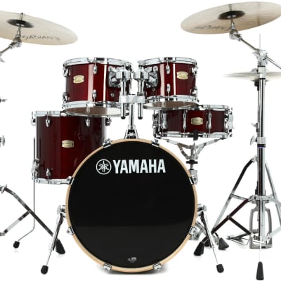 Yamaha SBP0F50 Stage Custom Birch 5-piece Shell Pack - Cranberry Red