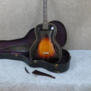 Gibson L 50 Guitar with OHSC Project needs Repair and some Restoration 1934 sunburst image 1
