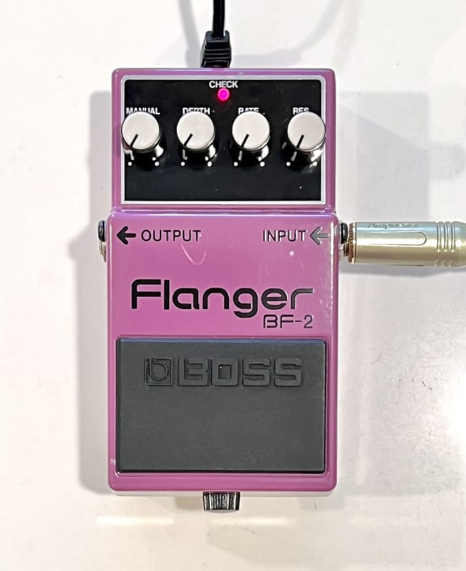 1985 Boss BF-2 Flanger Electric Guitar Effect Pedal Green