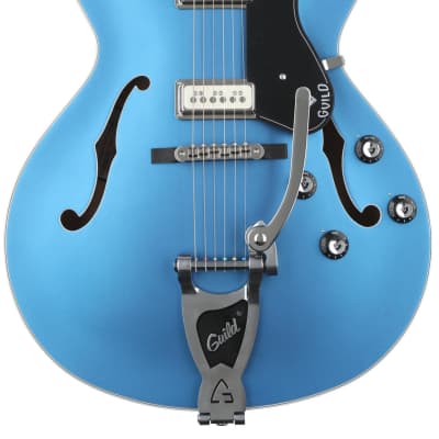 Guild X-175 Manhattan Special Hollowbody Electric Guitar - Malibu Blue for sale