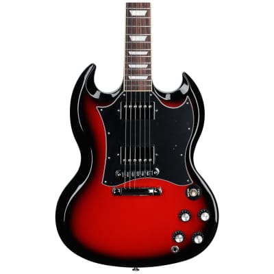 Gibson SG Standard Custom Color Electric Guitar, Cardinal Red Burst image 3