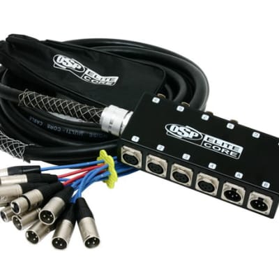 Elite Core 8 x 4 Channel 25' ft Pro Audio Cable XLR Mic Stage Snake - PS8425 image 4