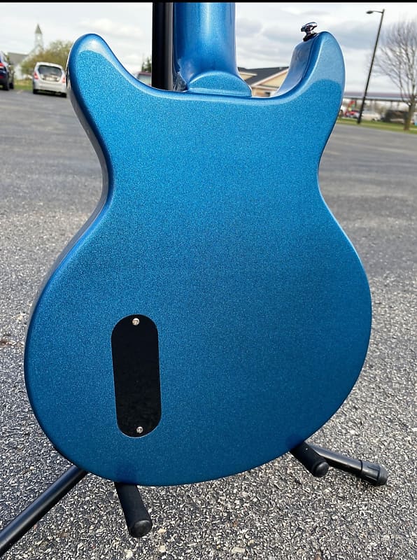 Harley Benton DC-Junior Pelham Blue | Reverb