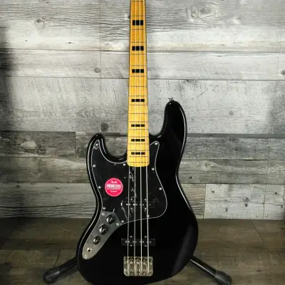 Squier Classic Vibe '70s Jazz Bass Left-Handed Black image 1