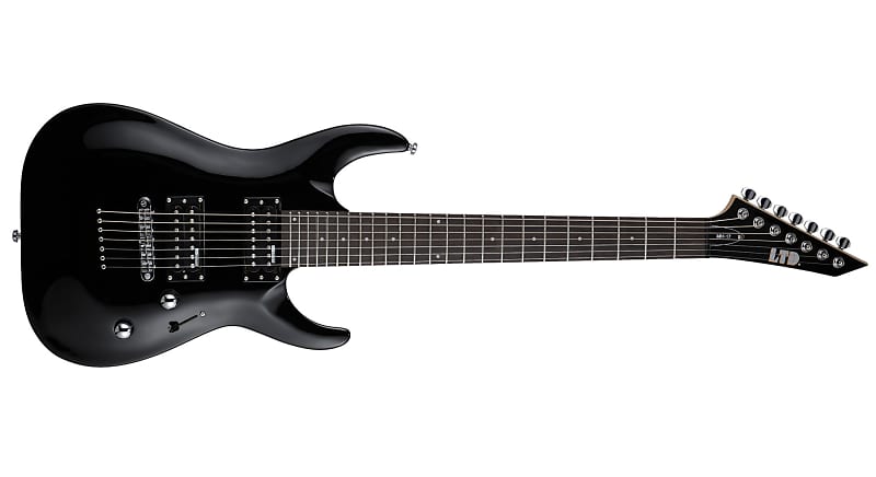 LTD - MH-17 - Black - 7 corde - c/borsa | Reverb