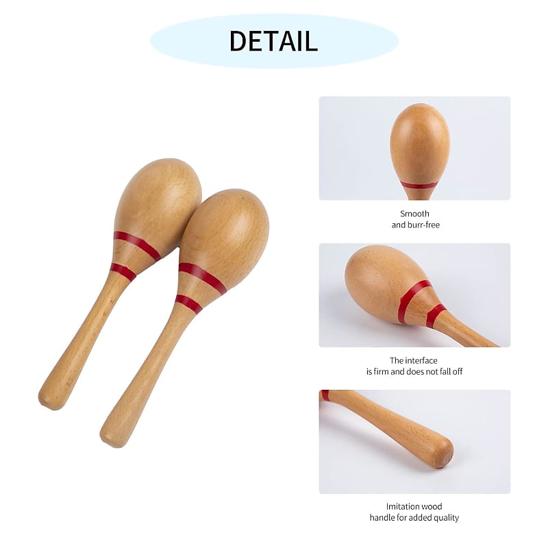 Meinl Percussion, Standard Size with ABS Plastic Wooden Concert Maracas  Hand Shaker Rattles with All-weather Synthetic Shells — NOT MADE IN CHINA —