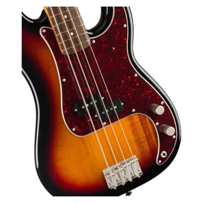 Fender Classic Vibe '60s Precision Bass 4-String Right-Handed Bass Guitar with Poplar Body and Indian Laurel Fingerboard (3-Color Sunburst) image 3