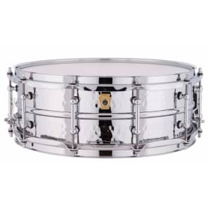 Ludwig LM400KT Hammered Supraphonic 5x14" Aluminum Snare Drum with Tube Lugs