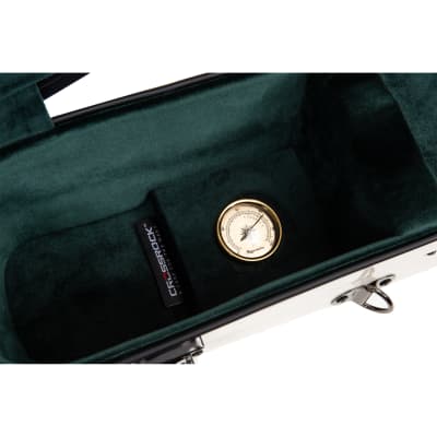 Crossrock Fiberglass Banjo Case-Fits Mastertone & Most 5-String Styles, with Interior Compartment, Backpack Straps, Hygrometer, TSA Lock image 7