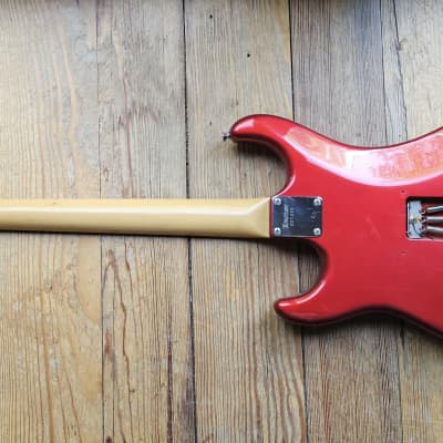 1983-84 Kramer Focus 3000D - Candy Apple Red - Floyd Rose Tremolo with no fine tuners image 8