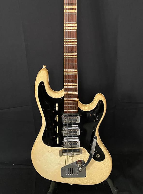 1963 Hofner Galaxy 175 White and Black Vynil image 1