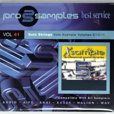 Best Service Pro Samples Vol.41 Solo Strings Sample Library/Sound Library/Sampling Double CD AKAI/AUDIO/ACID/AIFF/WAV/EXS24/HALION image 1