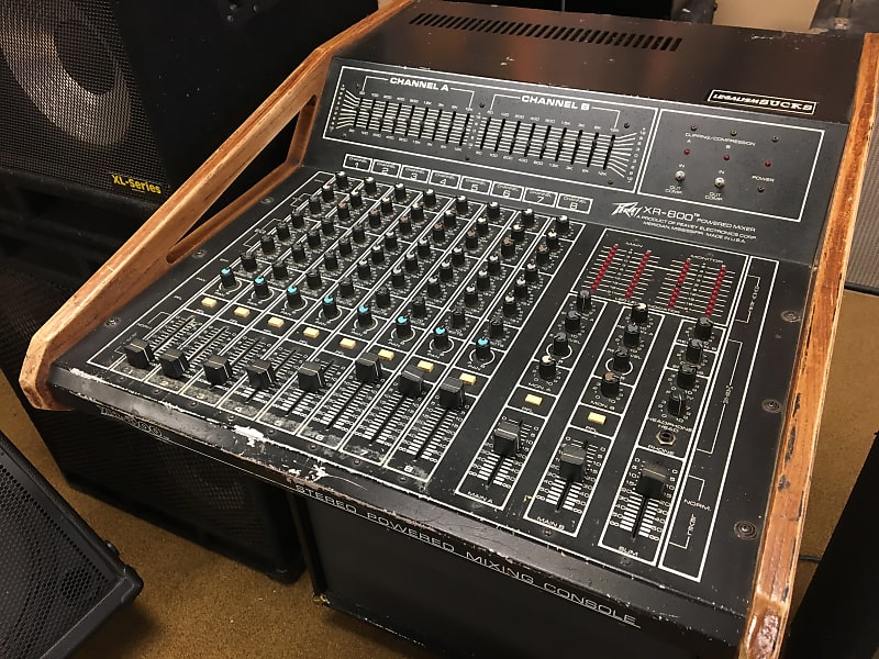Peavey XR800 Stereo Powered Mixing Board 80s? Reverb