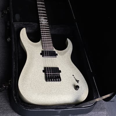 Strictly 7 Guitars Cobra archtop Custom Shop 2018 White Sparkles image 2