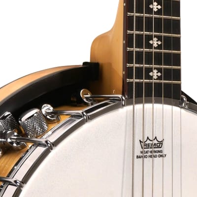 Gold Tone GT-500 Professional Maple Neck 6-String Banjitar w/Hard Case, Pickup & Volume Control image 6