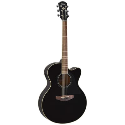 Yamaha CPX600 Acoustic-Electric Guitar (Black) image 3