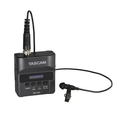 TASCAM DR-10L Ultra-Compact Digital Recorder Lavalier Microphone Combo image 1