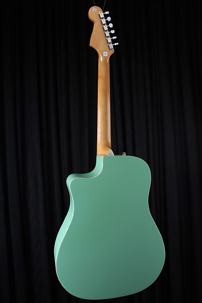 Fender Sonoran SCE Acoustic Electric Guitar, Surf Green