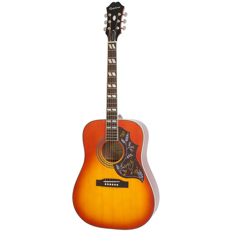 Epiphone Hummingbird Pro Acoustic/Electric Guitar, Faded Cherry Burst image 1