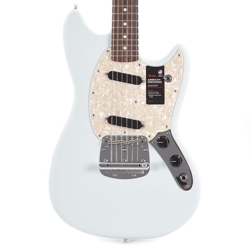 ギター Fender USA American Performer Mustang Fender American Performer Mustang® - Satin Sonic Blue - The Music Den