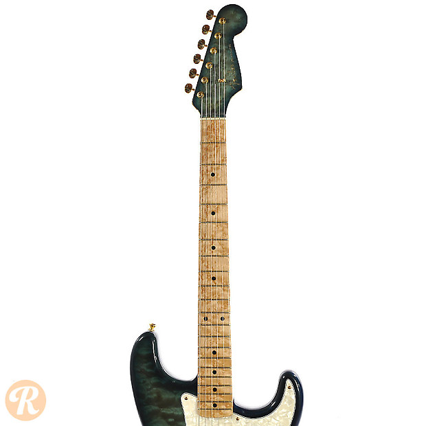 Fender Blue Star Stratocaster Transparent Blue 1996 image 4