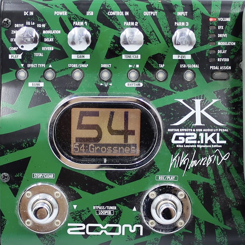 Zoom G2.1KL Kiko Loureiro Signature Edition With Original Box AC Adapter  001046